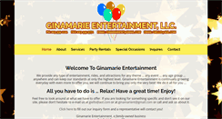 Desktop Screenshot of ginamarieentertainment.com