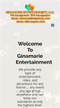 Mobile Screenshot of ginamarieentertainment.com